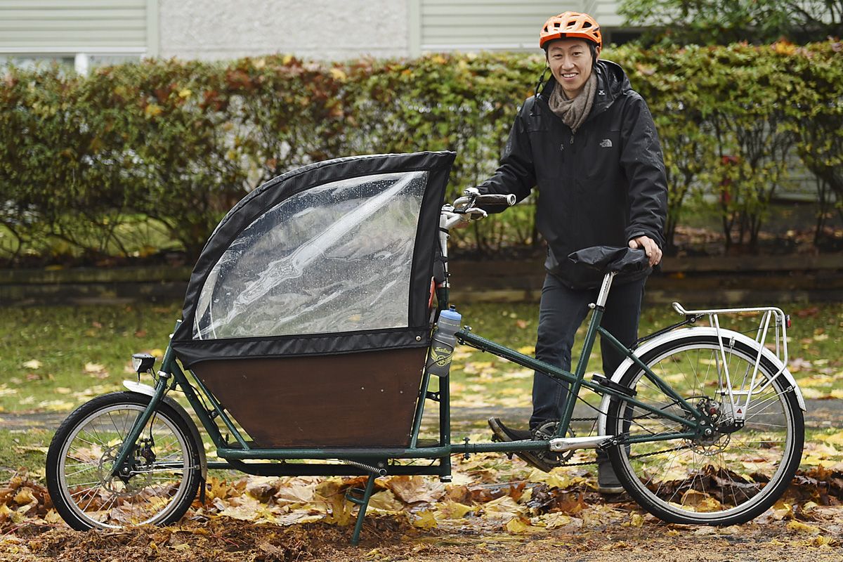 tandem cargo bike